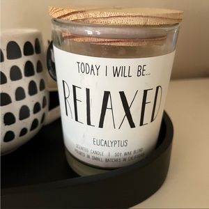 New! Candle, ‘Today I will relax’ Eucalyptus